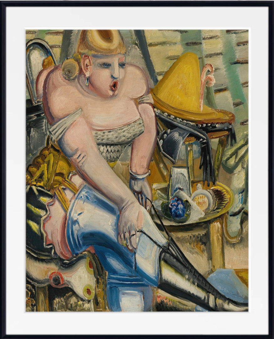 Circus Performer Lacing Her Shoes (1933) by Paul Kleinschmidt