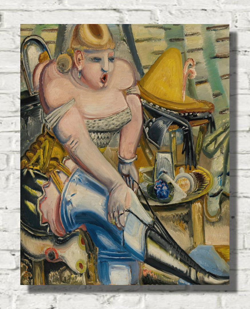Circus Performer Lacing Her Shoes (1933) by Paul Kleinschmidt