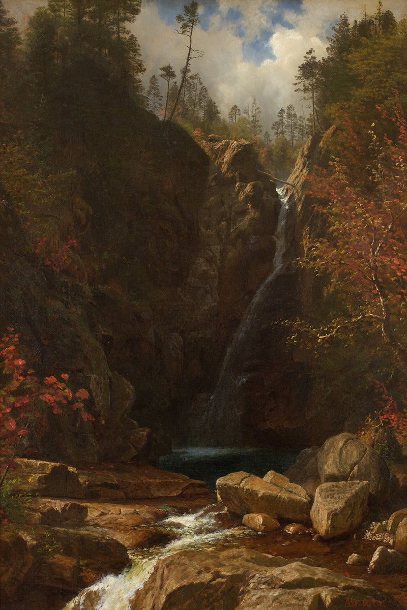 Albert Bierstadt Print, Glen Ellis Falls as an unframed print