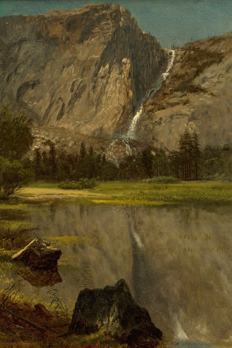 Albert Bierstadt Print, Hetch Hetchy Falls,California as an unframed print