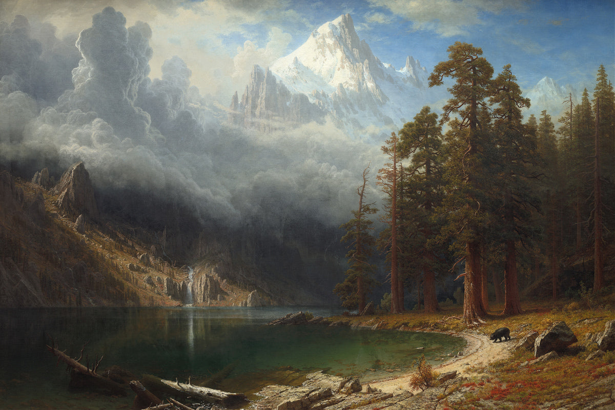 Albert Bierstadt Print, Mount Corcoran as an unframed print