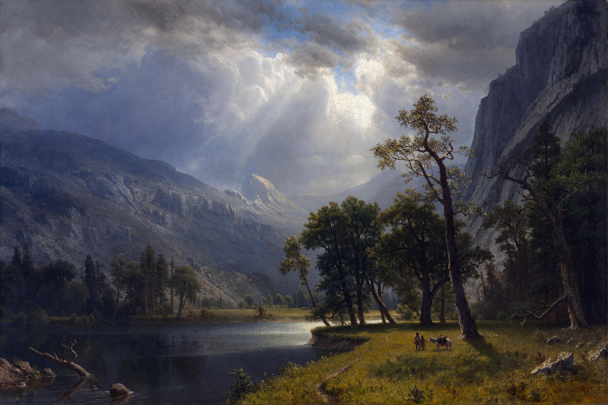 Albert Bierstadt Print, Mount Starr King, Yosemite as an unframed print