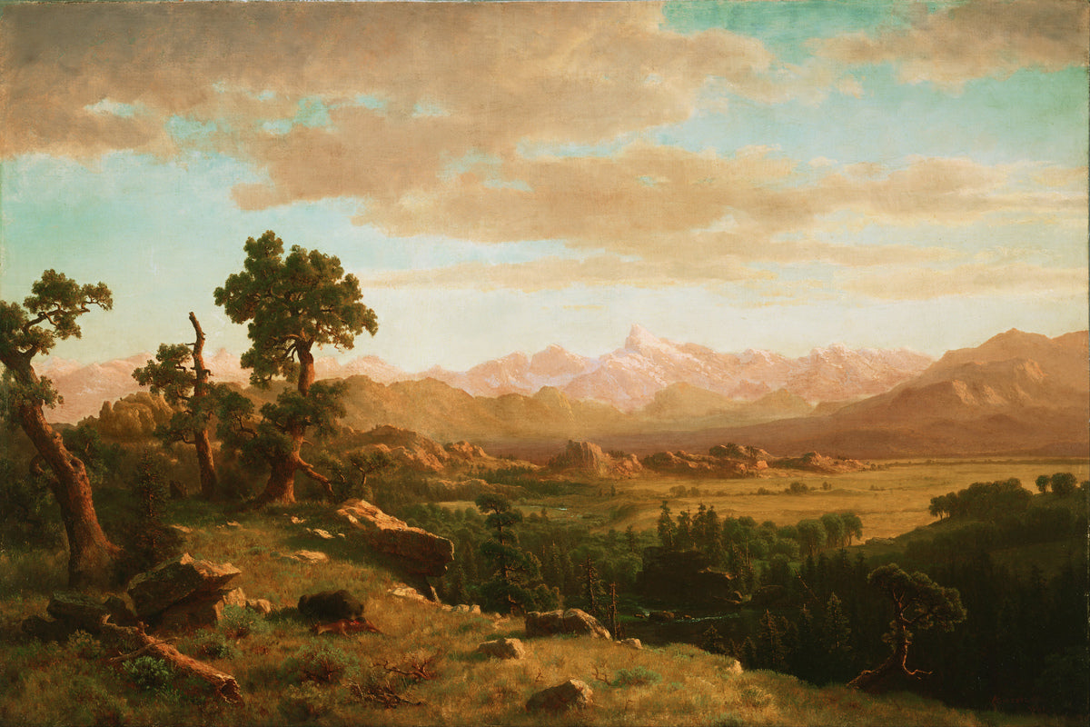 Albert Bierstadt Print, Wind River Country as an unframed print