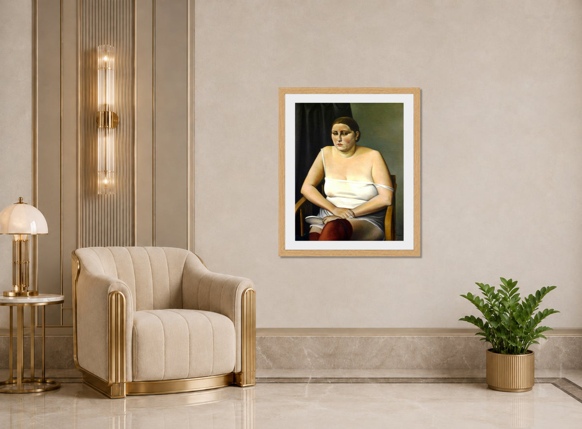 Halbakt II (1926) by Alexander Kanoldt β art deco roomset
