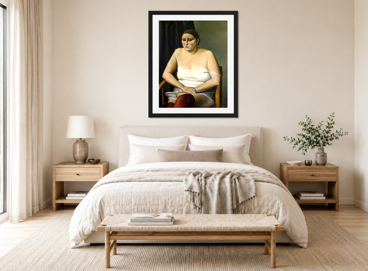 Halbakt II (1926) by Alexander Kanoldt β bedroom