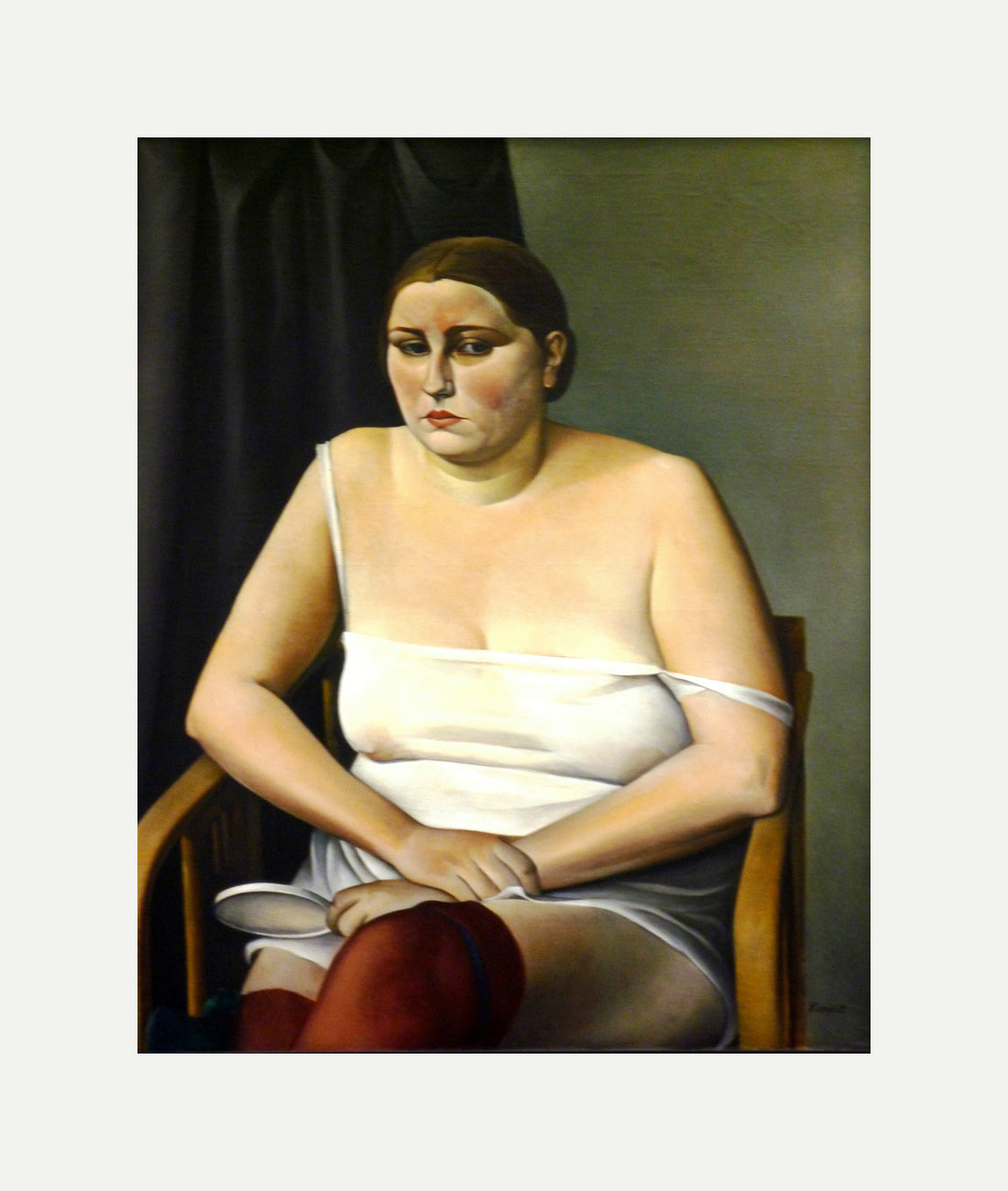 Halbakt II (1926) by Alexander Kanoldt β rolled canvas