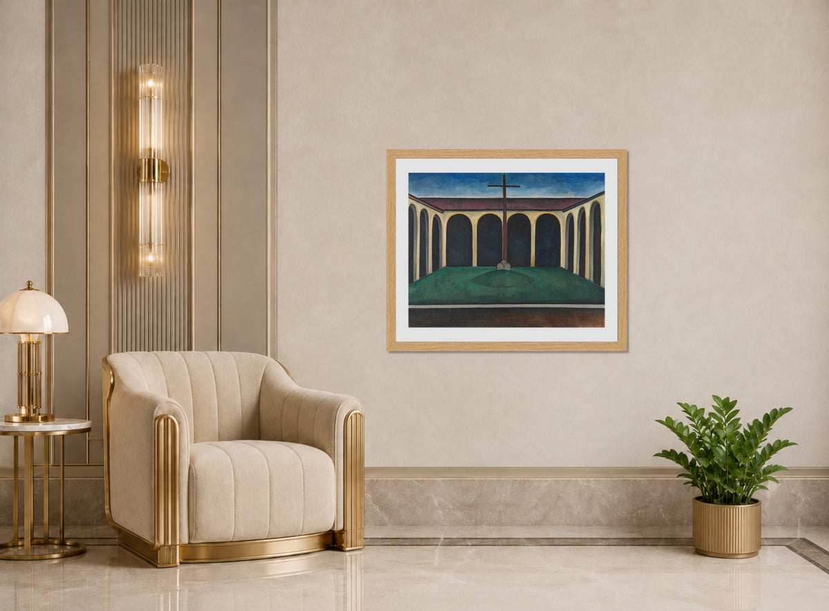 Kreuzgang I (1913) by Alexander Kanoldt β art deco roomset