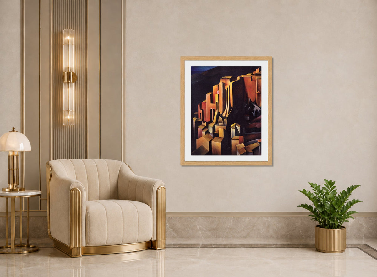 Olevano (1924) by Alexander Kanoldt β art deco roomset