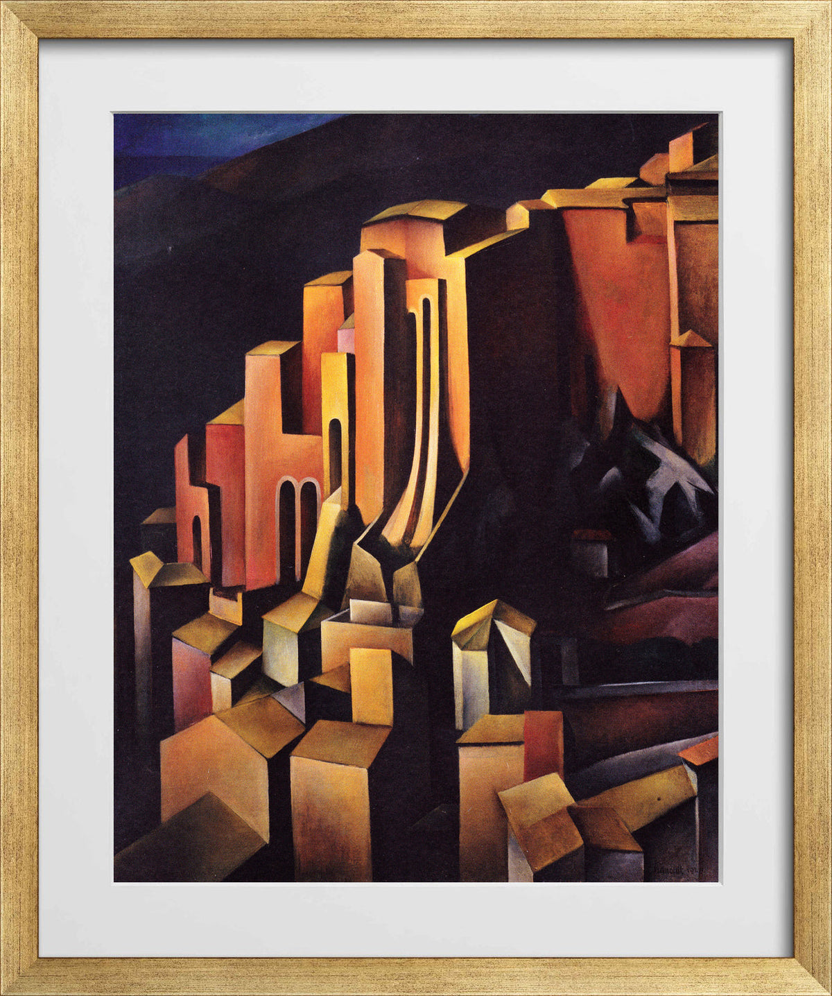 Olevano (1924) by Alexander Kanoldt β gold frame