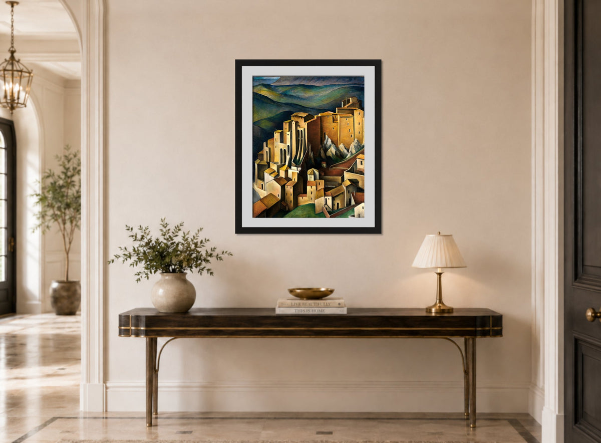 Olevano (1927) by Alexander Kanoldt β hallway