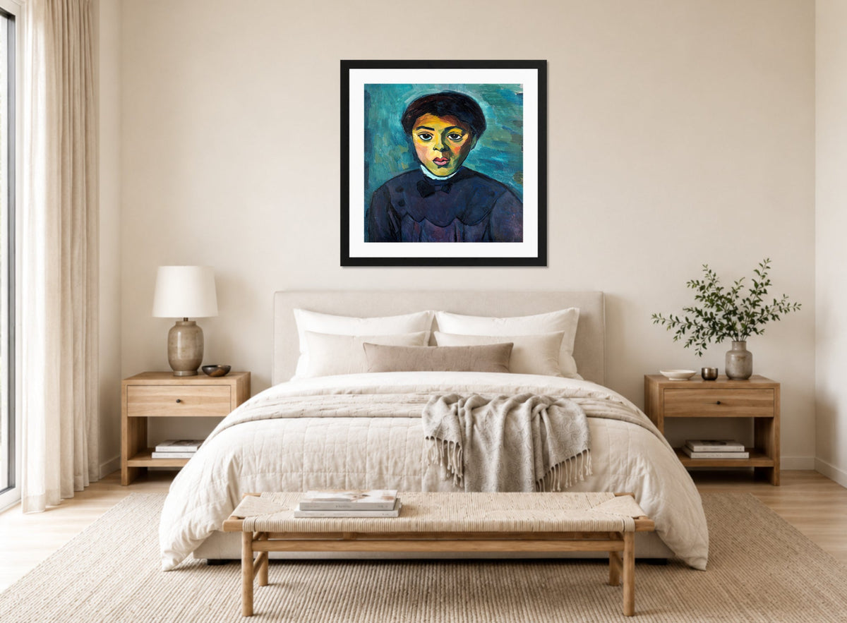 Portrait of a Girl (1911) by Alexander Kanoldt β bedroom