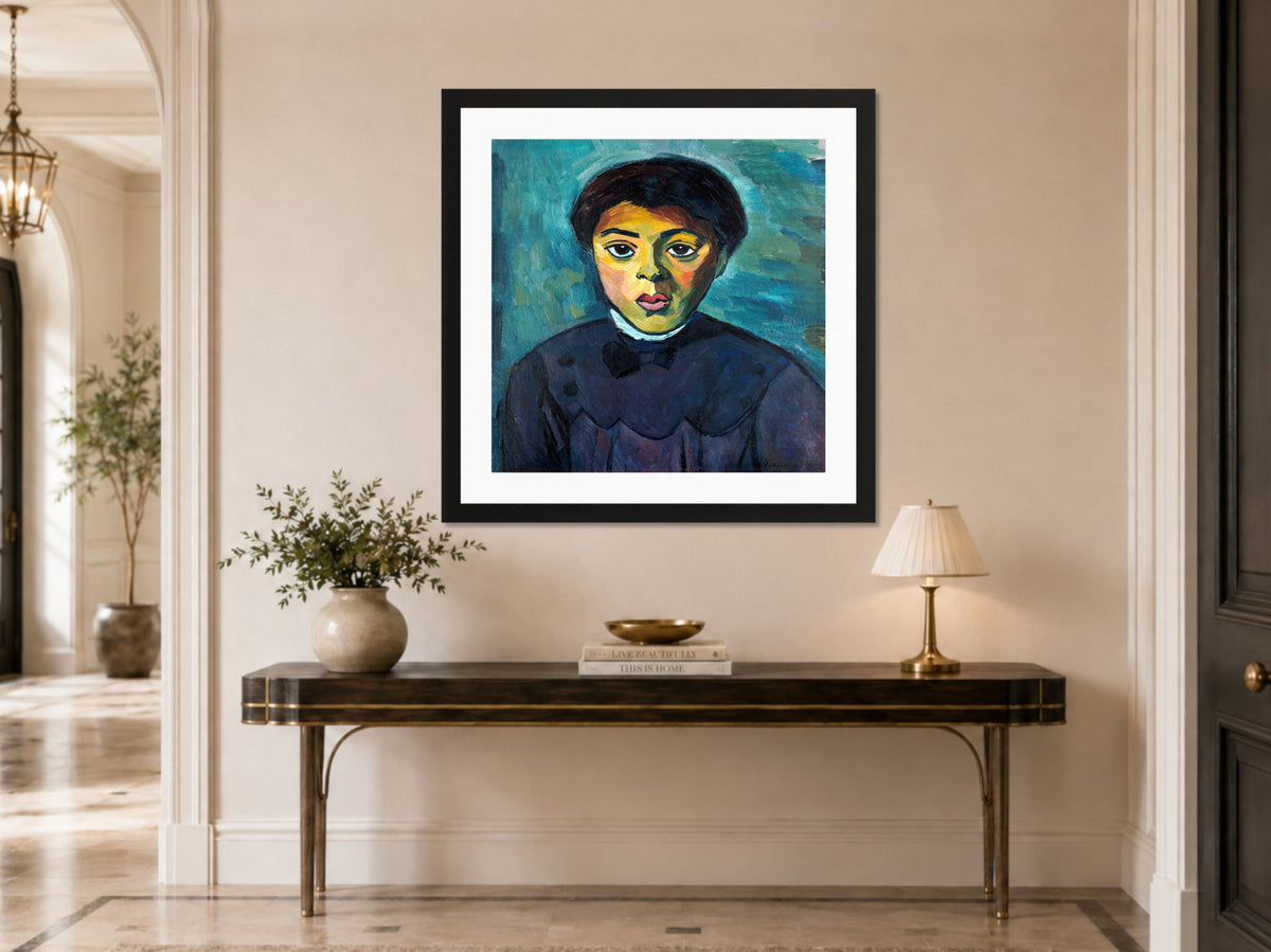 Portrait of a Girl (1911) by Alexander Kanoldt β hallway
