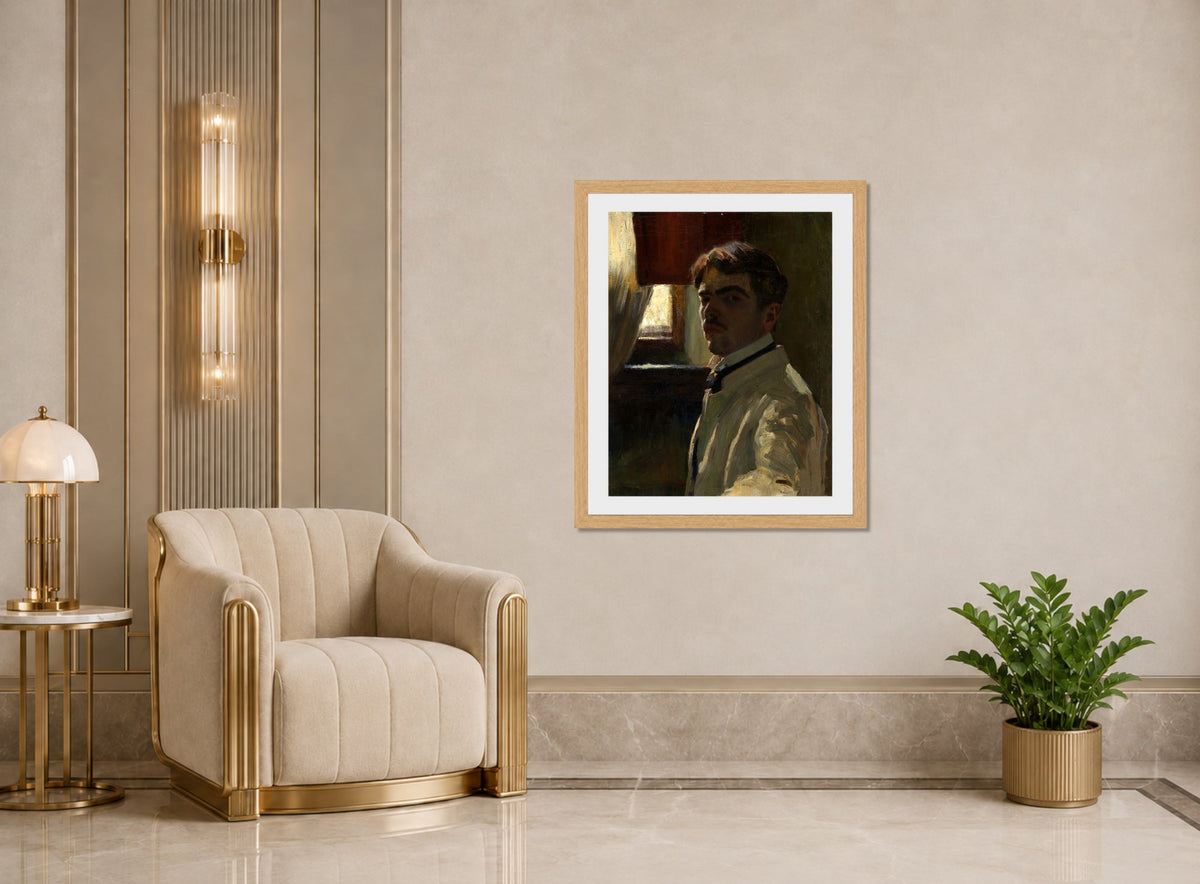 Self-Portrait by Alexander Kanoldt β art deco roomset