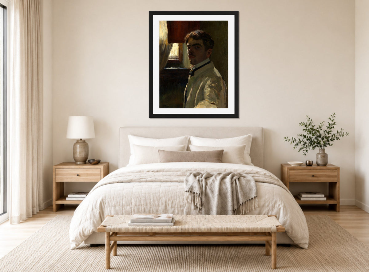 Self-Portrait by Alexander Kanoldt β bedroom