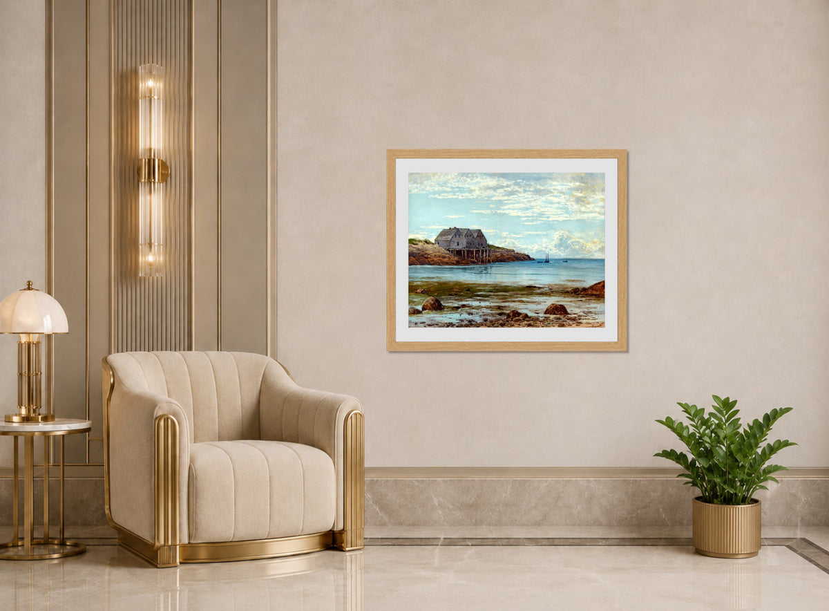 Alfred Thompson Bricher, Coastal View — art deco roomset