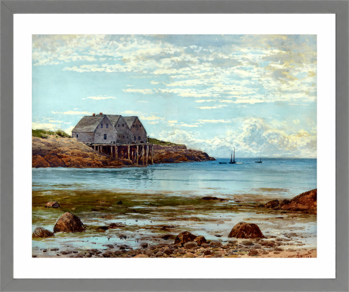 Alfred Thompson Bricher, Coastal View — light grey frame