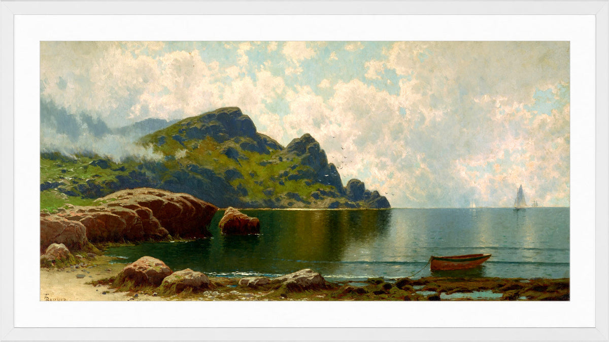 Alfred Thompson Bricher, Grand Manan (circa 1888) — white frame