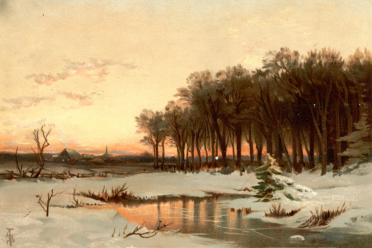 Alfred Thompson Bricher, Late Autumn, Saco River — unframed