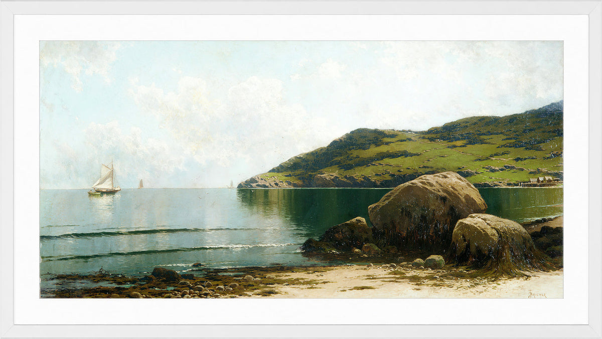 Alfred Thompson Bricher, Marine Landscape (circa 1895) — white frame