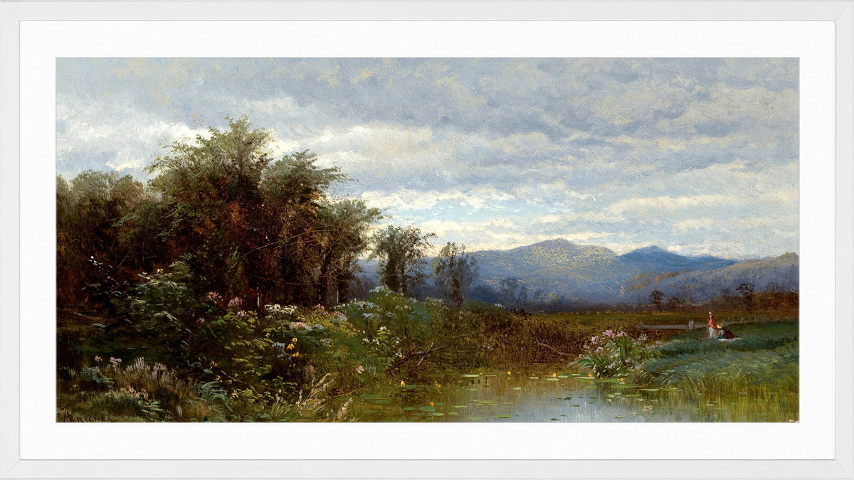 Alfred Thompson Bricher, North Conway, New Hampshire (circa 1858) — white frame