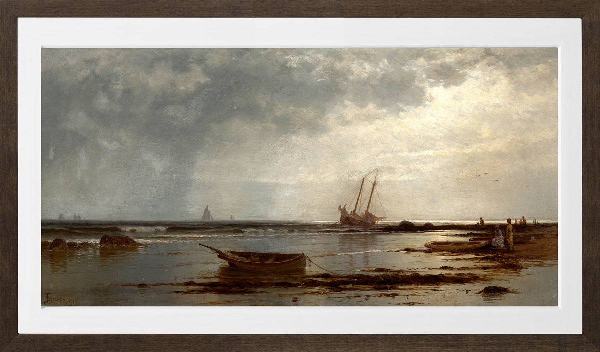 Alfred Thompson Bricher, Seascape (1878) — brown frame
