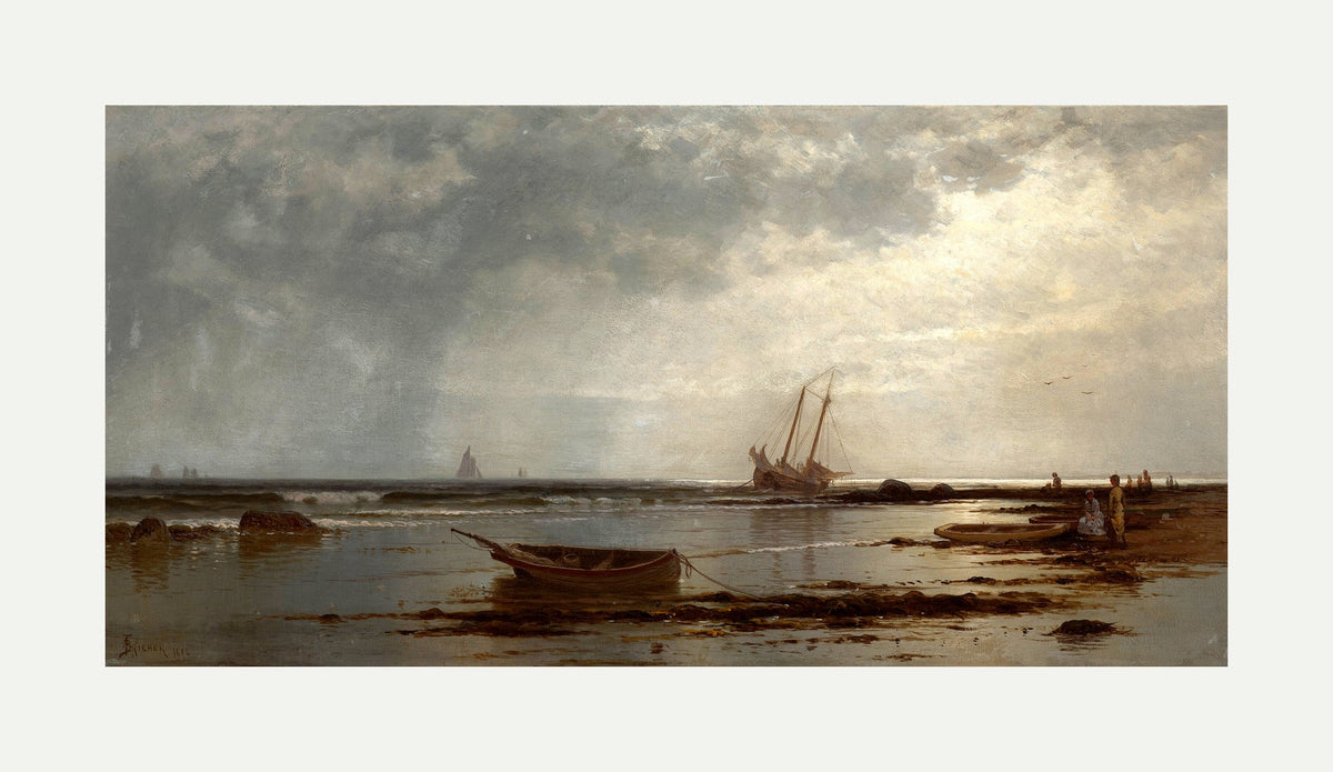 Alfred Thompson Bricher, Seascape (1878) — rolled canvas