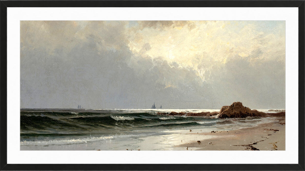 Alfred Thompson Bricher, Seascape — black frame