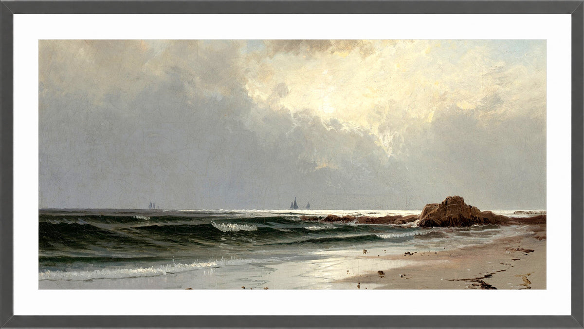 Alfred Thompson Bricher, Seascape — dark grey frame