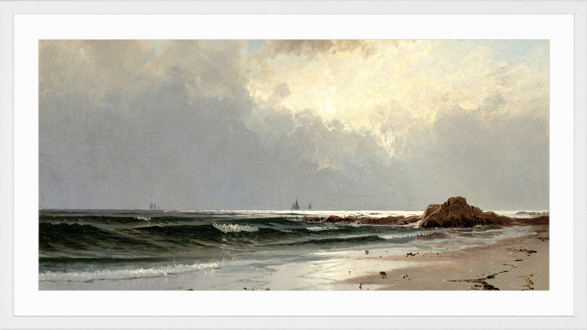 Alfred Thompson Bricher, Seascape — white frame
