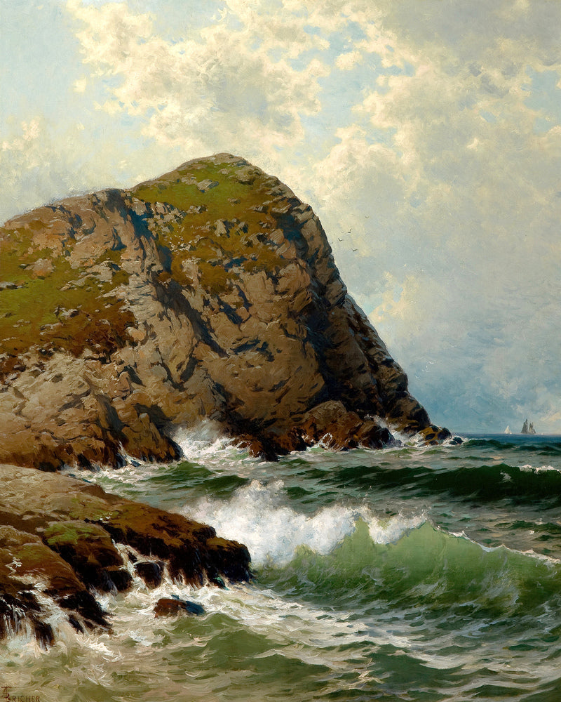 Alfred Thompson Bricher, White Head, Monhegan — unframed