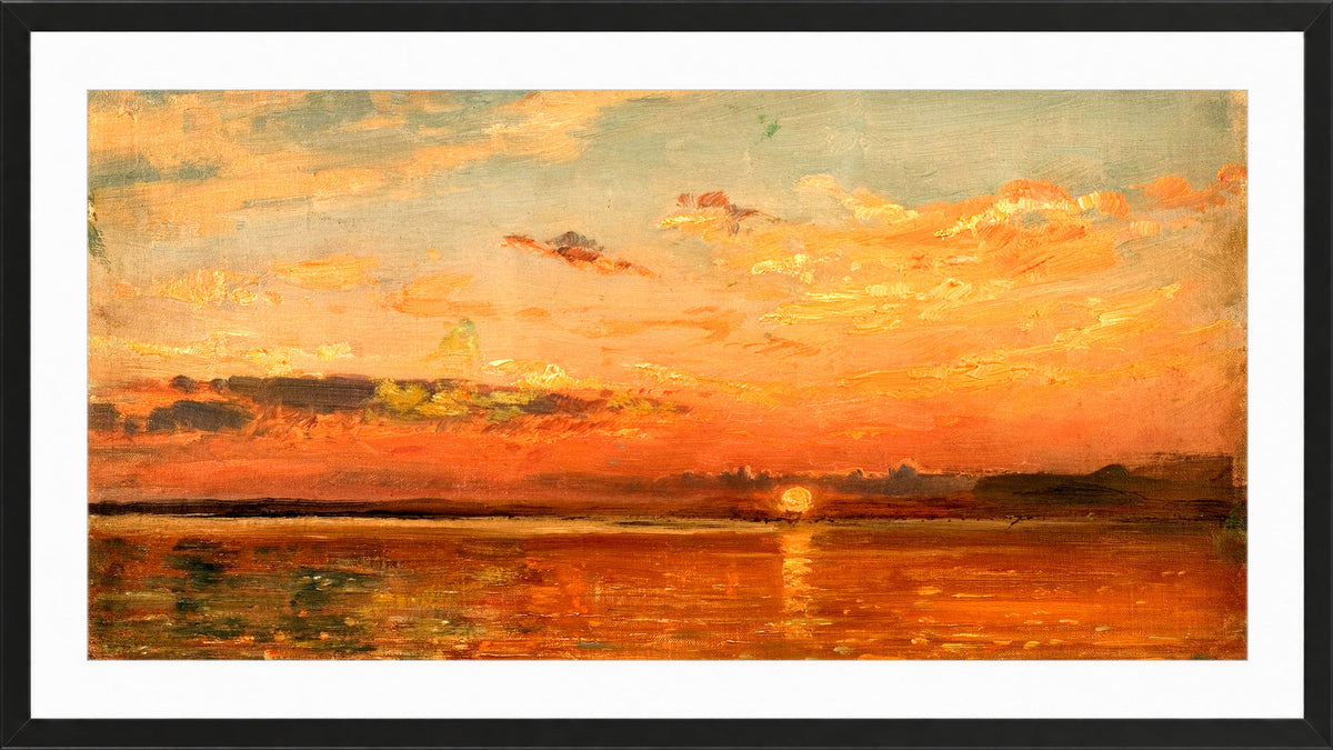 Amaldus Nielsen Print, September (1896) in a black frame