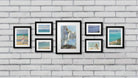 Living Room Classic Art Gallery Wall Set of 7 Framed Prints