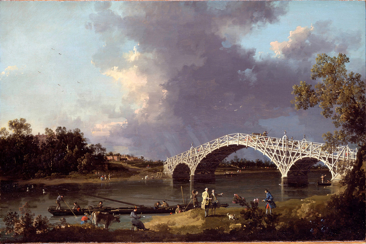 Canaletto Print, A View of Walton Bridge — unframed