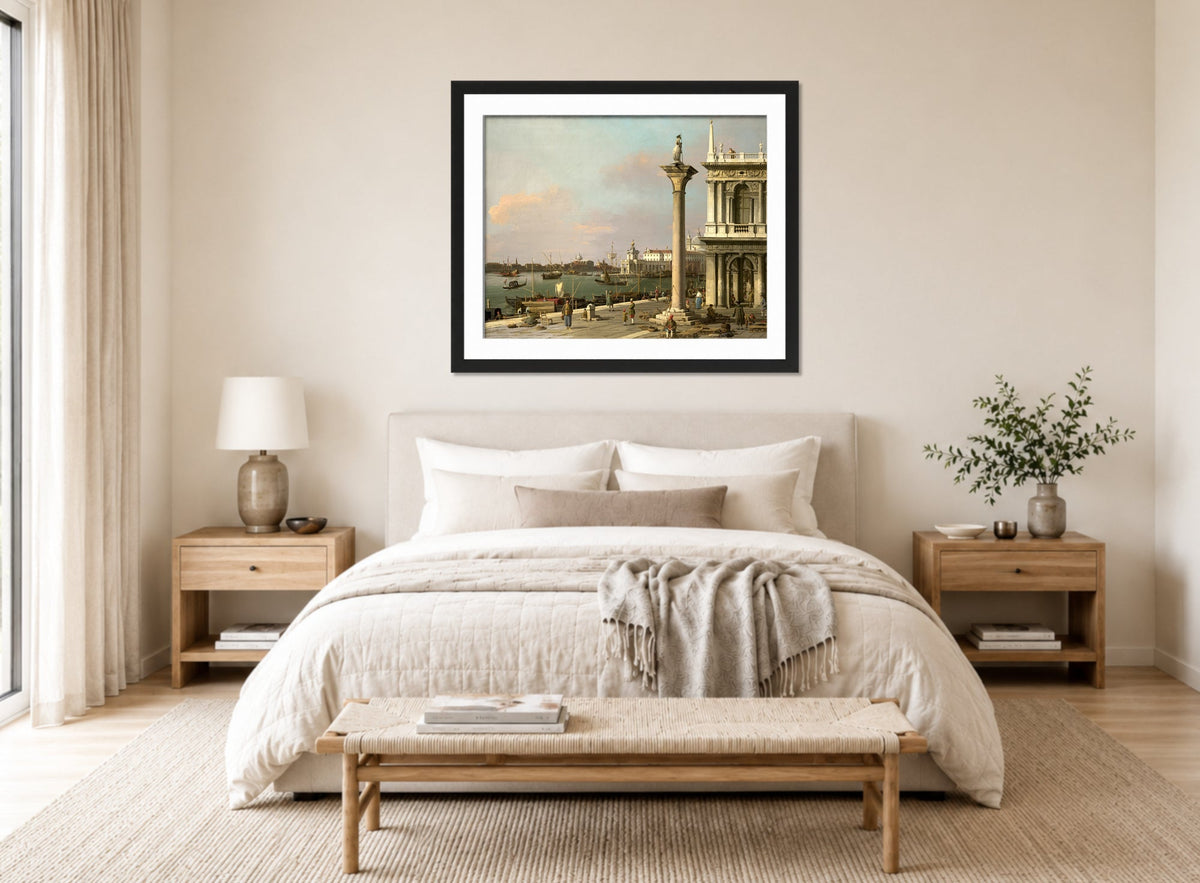 Canaletto Print, Bacino di San Marco: From the Piazzetta — bedroom