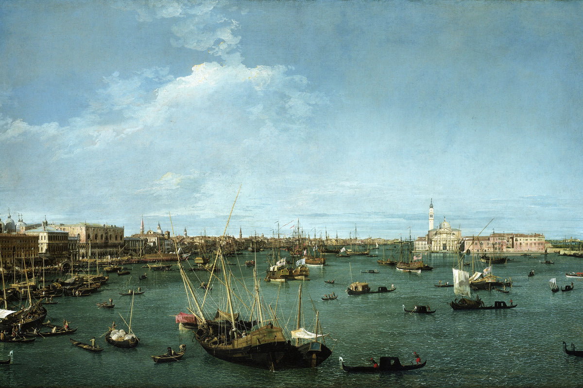 Canaletto Print, Bacino di San Marco, Venice (circa 1738) — unframed