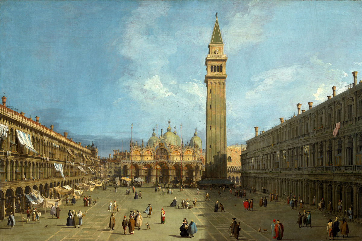 Canaletto Print, Piazza San Marco (late 1720s) — unframed