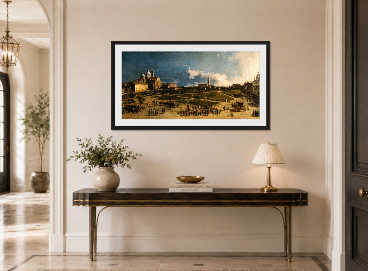 Canaletto Print, Prà della Valle in Padua — hallway