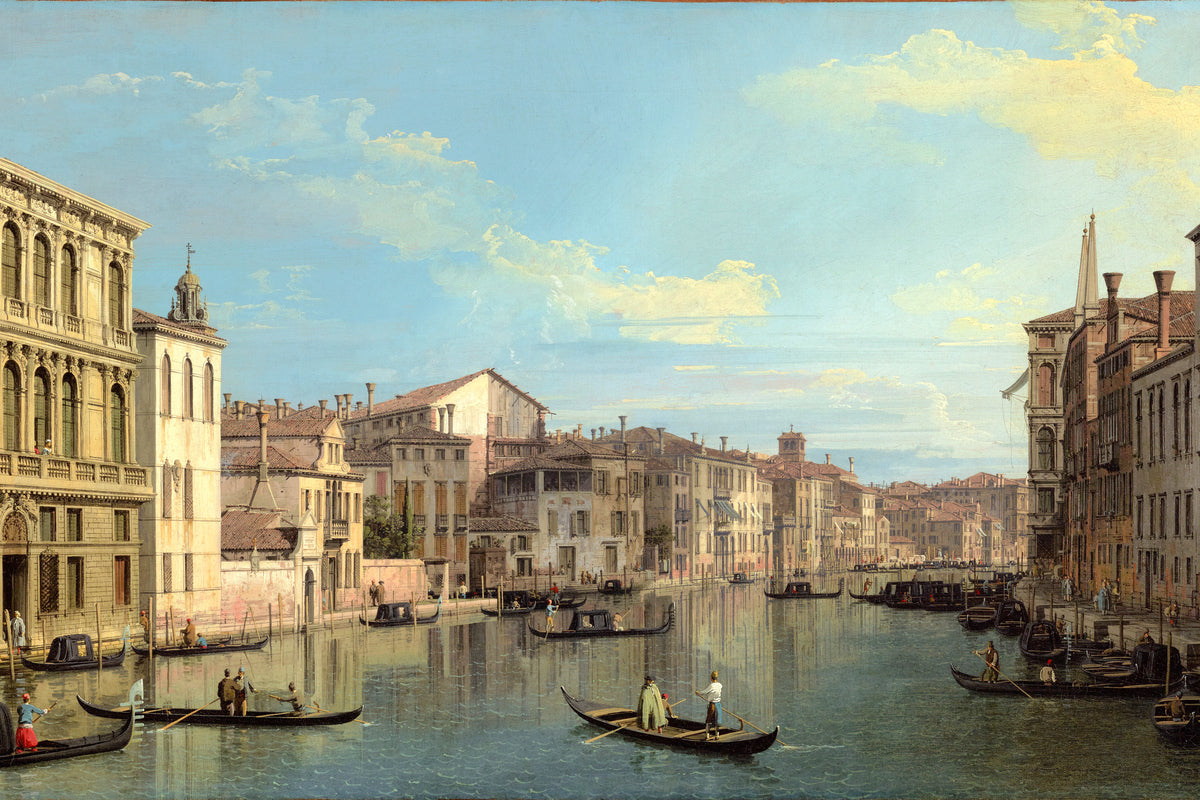 Canaletto Print, The Grand Canal in Venice from Palazzo Flangini to Campo San Marcuola — unframed