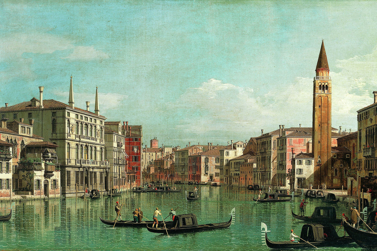 Canaletto Print, The Grand Canal, Venice, Looking Southeast, with the Campo della Carità to the Right (1730s) — unframed