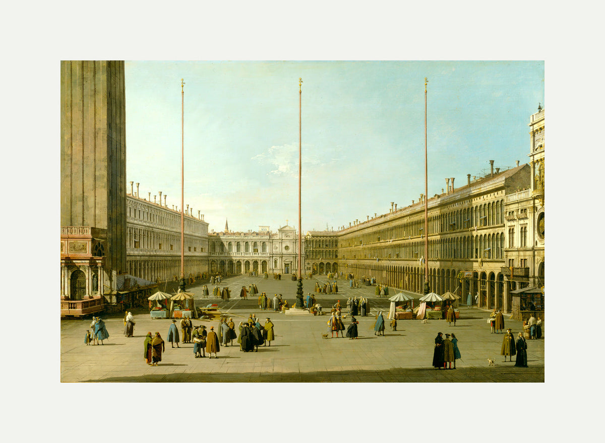 Canaletto Print, The Piazza San Marco — rolled canvas