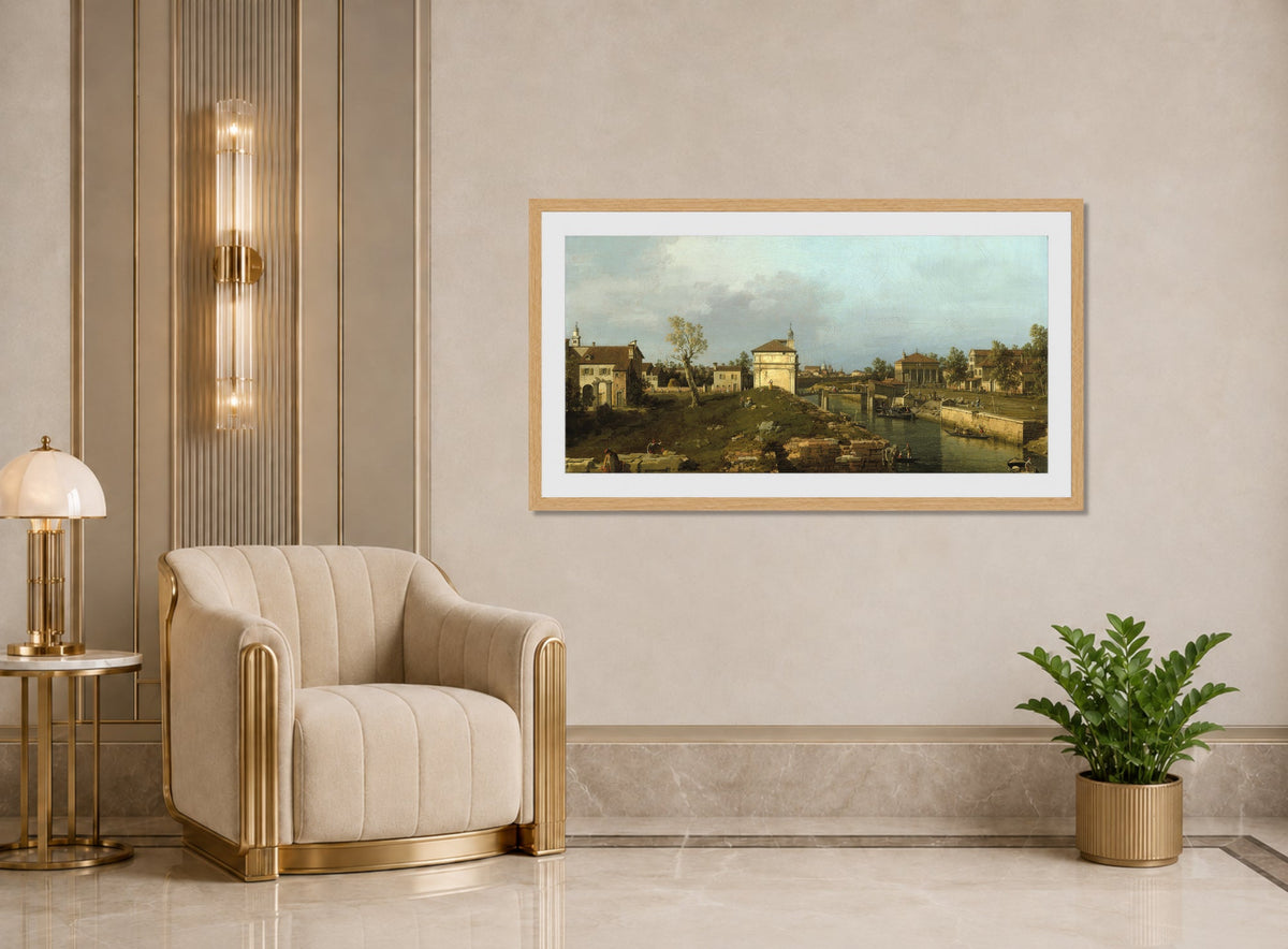 Canaletto Print, The Porta Portello, Padua — art deco roomset