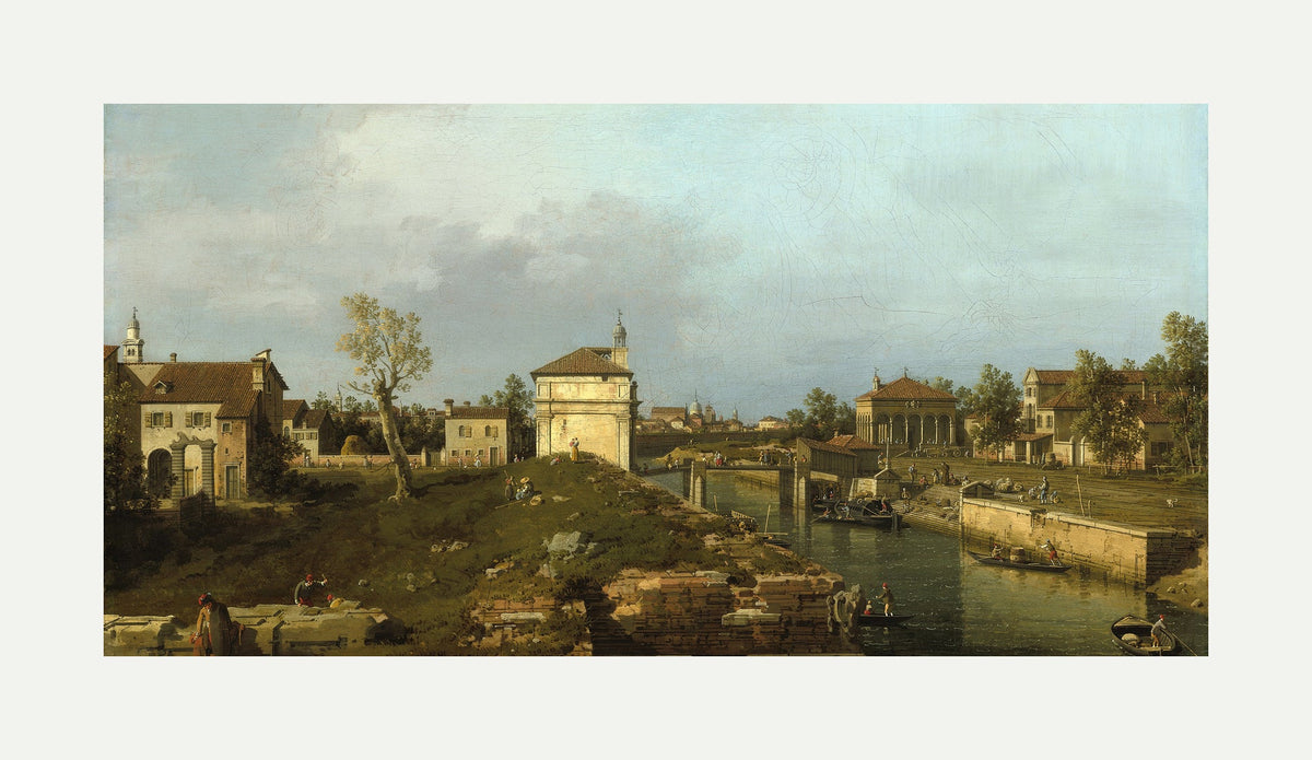 Canaletto Print, The Porta Portello, Padua — rolled canvas