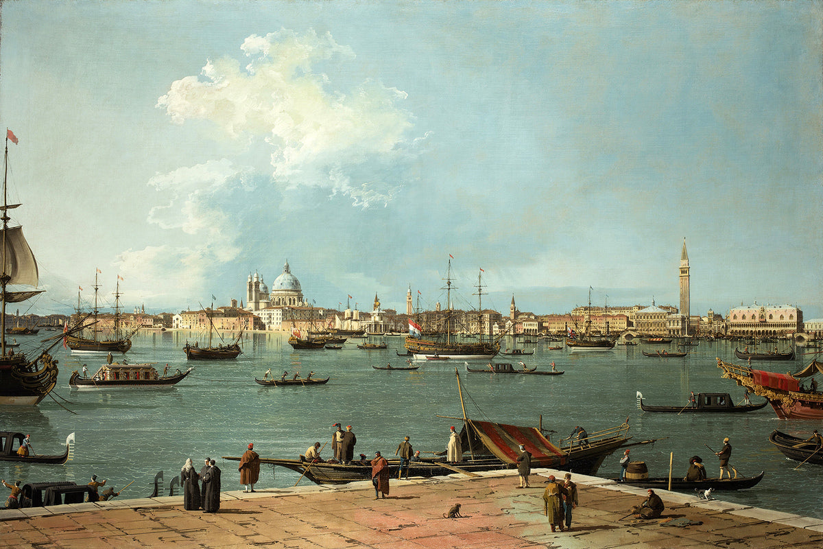 Canaletto Print, Venice, the Bacino di San Marco from San Giorgio Maggiore — unframed