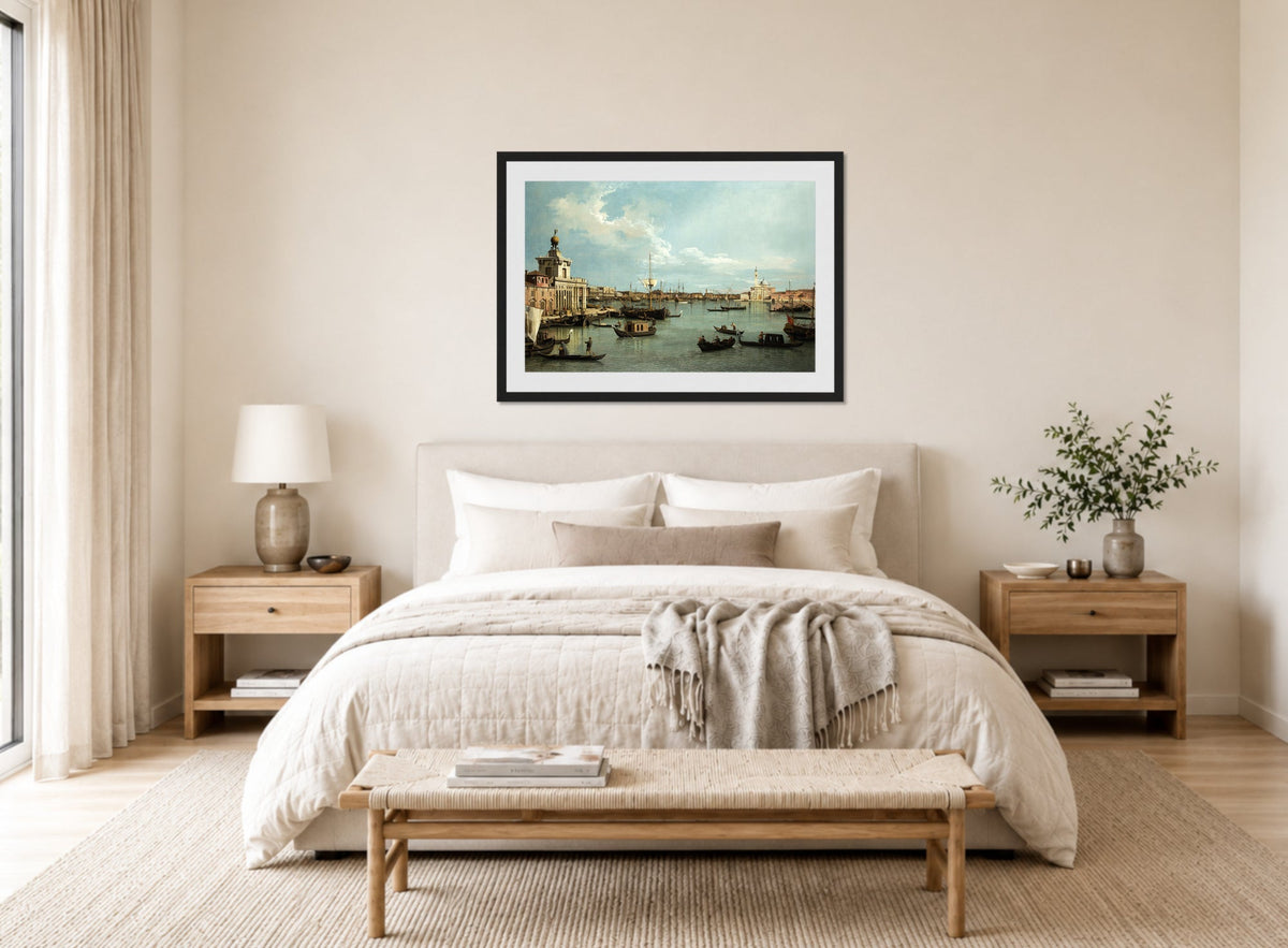 Canaletto Print, Venice, the Bacino di San Marco from the Canale della Giudecca — bedroom