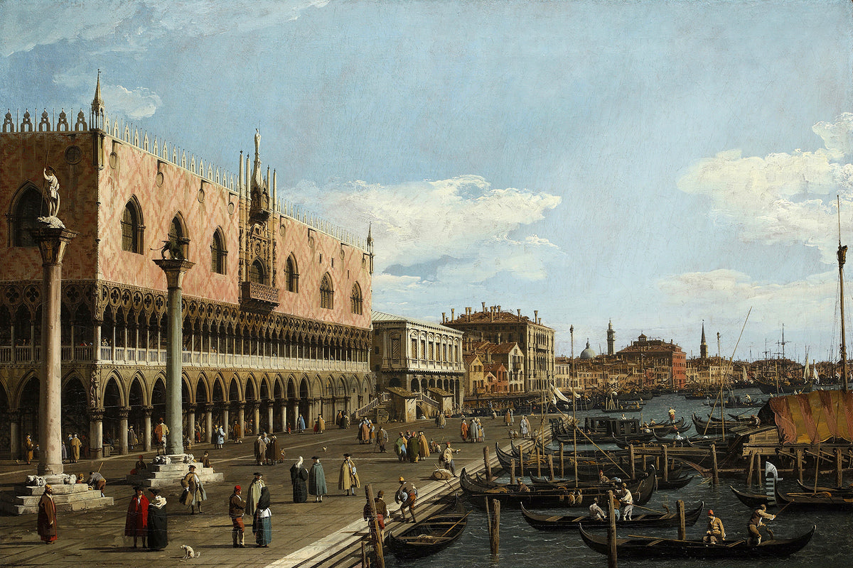Canaletto Print, Venice, the Riva degli Schiavoni — unframed