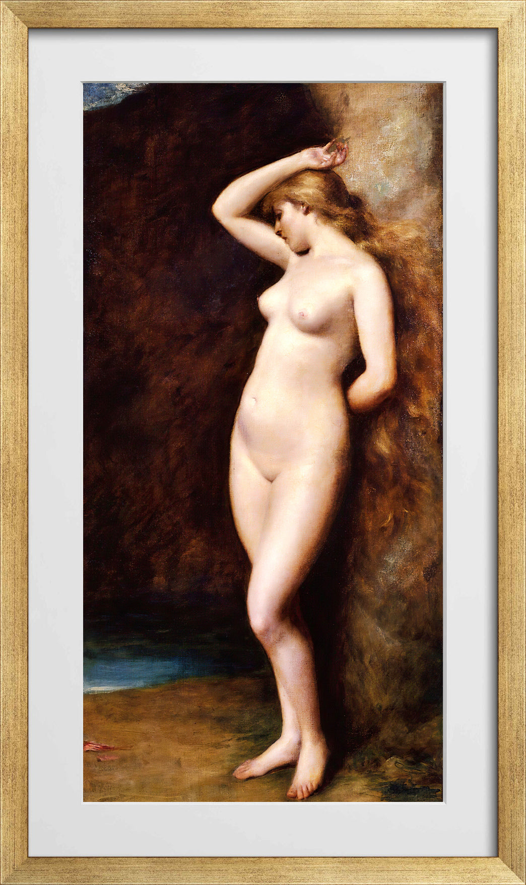 Carolus-Duran Print, Andromède (Andromeda) — gold frame