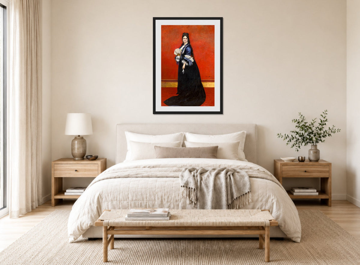 Carolus-Duran Print, Countess Rattazzi, née Maria-Laetitia Bonaparte-Wyse (1872) — bedroom
