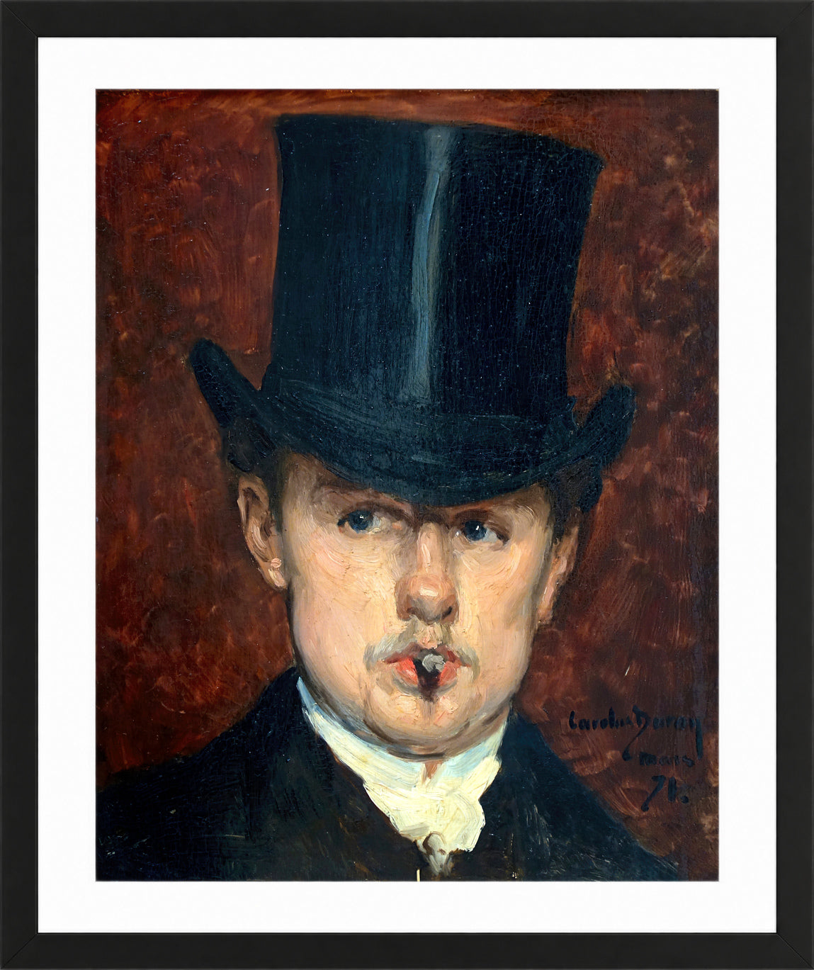 Carolus-Duran Print, Gustave Tempelaere (1871) — black frame