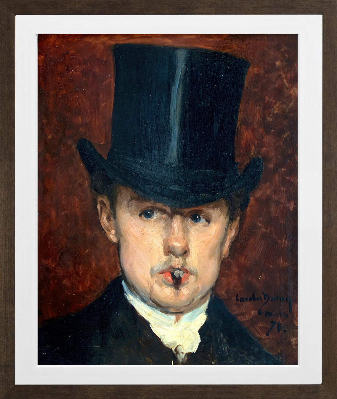 Carolus-Duran Print, Gustave Tempelaere (1871) — brown frame