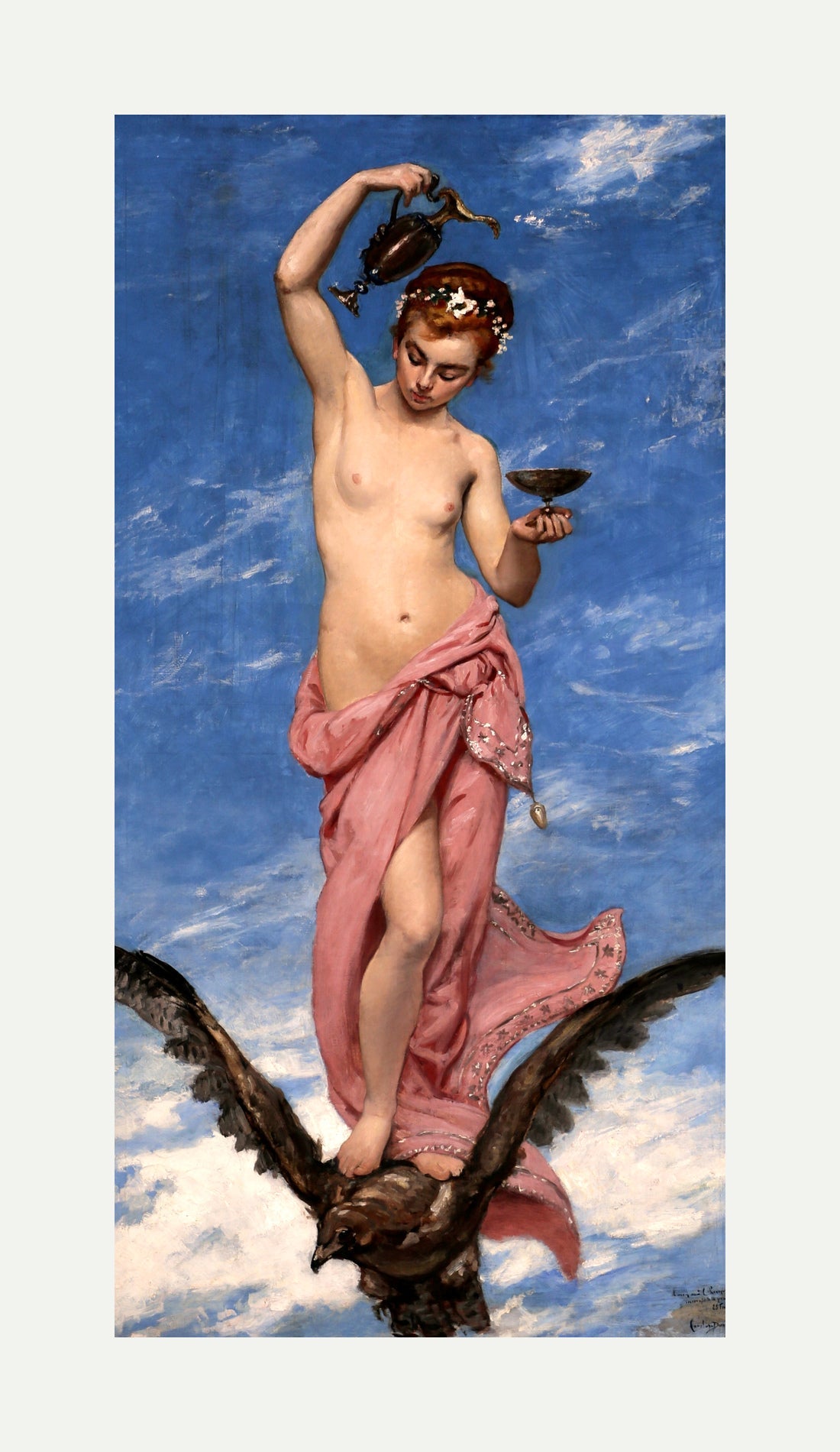Carolus-Duran Print, Hebe (1874) — rolled canvas